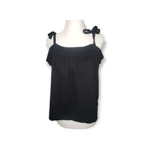 MADEWELL Black Tank Top Blouse Size Medium Style an487